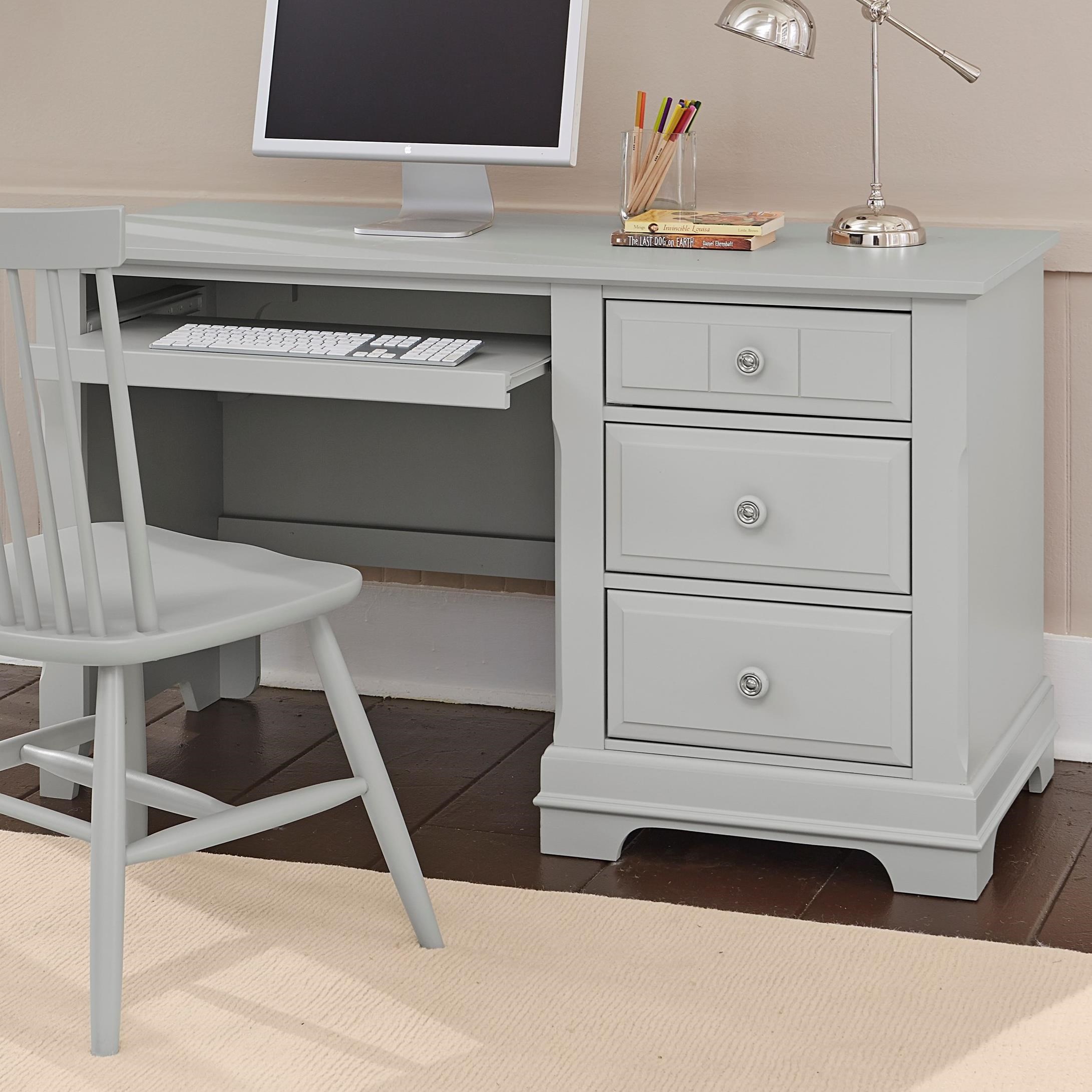 Vaughan Bassett Cottage BB22778B Computer Desk 3 Drawers, Pull Out